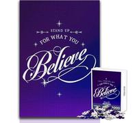 1000 Pieces Jigsaw Puzzles for Adults Stand Up For What You Believe Enjoy Gentle Leisure Relaxation Stable Fit Accurate Cutting Toy Size 50x75cm