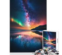 1000 Pieces Jigsaw Puzzles for Adults Starry Beach Reflections Strengthen Happy Family Ties Special Surprise (50x75cm)