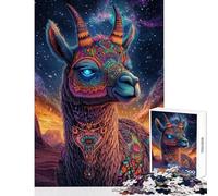 1000 Pieces Jigsaw Puzzles for Adults Starry Llama Majesty Jigsaw for Adults Family Game Wall Decoration for Is Ideal As A Gifts (Size 38x26cm)