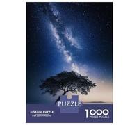 1000 Pieces Jigsaw Puzzles for Adults Starry Sky, Lone Tree Puzzles for Adults Family Games Precision Cutting Unique Gifts for Birthday And Christmas 38x26cm/1000pcs