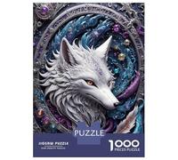 1000 Pieces Jigsaw Puzzles for Adults Steampunk White Fox Adult Jigsaw Brain Teaser Game Birthday Present Birthday And Unique Gifts 52x38cm/1000pcs