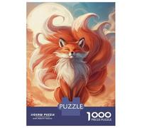 1000 Pieces Jigsaw Puzzles for Adults Sunset Fox Jigsaws for Adults Brain Teaser Game Stress Reliever Birthday And Unique Gifts 52x38cm/1000pcs