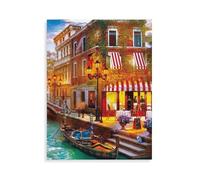 1000 Pieces Jigsaw Puzzles for Adults，Sunset over Venice，Challenging Game Family Challenging Educational Challenge Home Decoration for Adults And Kids Age 12 Years Up 1000pcs（75x50cm）-AO51
