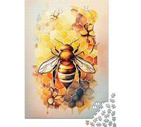 1000 Pieces Jigsaw Puzzles for Adults Sweet As A Honey Bee Square Jigsaw Puzzles, for Adults And Teenager, Wooden Puzzles Home Art Decor 1000pcs (75x50cm)