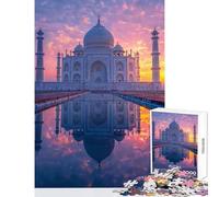 1000 Pieces Jigsaw Puzzles for Adults Taj Mahal Reflection Adult Jigsaw Puzzles Analysis And Logic Educational Challenge Family Fun & Game Night (38x26cm)