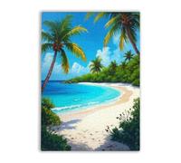 1000 Pieces Jigsaw Puzzles for Adults Teens Saona Island Dominican Republic Oil Painting Suitable for Those Who Like Challenging Family Leisure and Entertainment Toys