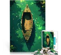 1000 Pieces Jigsaw Puzzles for Adults The Abandoned Boat Herausfordernd Schwierig Tolle Geschenke und Spielzeuge75x50cm