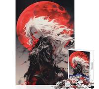 1000 Pieces Jigsaw Puzzles for Adults The Blood Moon Home Decoration Toys Great Gift for Games Relax Games Improving Love between Couples Size 38x52cm