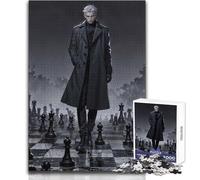 1000 Pieces Jigsaw Puzzles for Adults The Chess Master's Gambit Cozy And Calming Leisure Fun Seamless Fit High Precision Toy Size 38x52cm