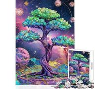 1000 Pieces Jigsaw Puzzles for Adults The Cosmic Bonsai Practical Game Improve Memory Toy Wall Decor Christmas Birthday Gifts (38x26cm)