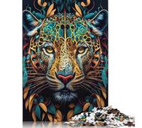 1000 Pieces Jigsaw Puzzles for Adults The Cunning Jaguar Square Jigsaw Puzzles, for Adults And Teenager, Wooden Puzzles Home Art Decor 1000pcs (75x50cm)