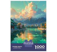 1000 Pieces Jigsaw Puzzles for Adults The River Journey Puzzles for Adults Relaxing Games Presents for Women for Is Ideal As A Gift 38x26cm/1000pcs