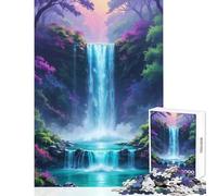1000 Pieces Jigsaw Puzzles for Adults The Secret Waterfall Oasis Home Decoration Toys Great Gift for Games Relax Games Improving Love between Couples Size 38x26cm
