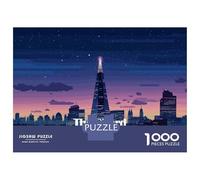 1000 Pieces Jigsaw Puzzles for Adults The Shard London Pixel Art Jigsaws for Adults DIY Toys Presents for Women Difficult And Challenge 38x26cm/1000pcs