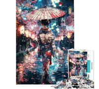 1000 Pieces Jigsaw Puzzles for Adults Through The Rain, She Blooms Jigsaw for Adults Hands-on Game Analysis And Logic Difficult And Challenge (Size 50x75cm)