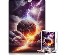 1000 Pieces Jigsaw Puzzles for Adults Thunder Basketball Enjoy Gentle Leisure Relaxation Stable Fit Accurate Cutting Toy Size 38x26cm