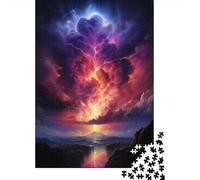 1000 Pieces Jigsaw Puzzles for Adults Thunderstorm Over Mountains Adult Jigsaw Puzzle Anti-Stress Toys Difficult Challenge for Is Ideal As A Gift 38x26cm/1000pcs