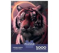 1000 Pieces Jigsaw Puzzles for Adults Tiger Face Anime Animal Adult Puzzles Relaxing Games Difficult Hard Unique Gifts for Birthday And Christmas 52x38cm/1000pcs