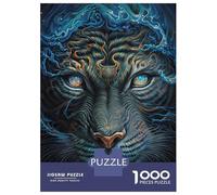 1000 Pieces Jigsaw Puzzles for Adults Tiger Magical World Adult Puzzles Relaxing Games Difficult Hard Unique Gifts for Birthday And Christmas 52x38cm/1000pcs