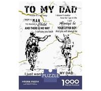 1000 Pieces Jigsaw Puzzles for Adults To My Dad Army Adult Jigsaw Brain Teaser Game Birthday Present Birthday And Unique Gifts 52x38cm/1000pcs