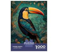 1000 Pieces Jigsaw Puzzles for Adults Toucan Bird Forest Jigsaw for Adults Relax Games Perfect Decoration Unique Gifts for Birthday And Christmas 70x50cm/1000pcs