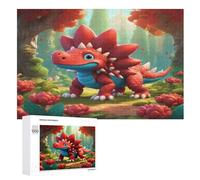 1000 Pieces Jigsaw Puzzles for Adults Triceratops Puzzle Teenagers Game Stress Reliever Difficult Challenge （75×50cm）