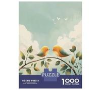 1000 Pieces Jigsaw Puzzles for Adults Two Birds on A Branch Teenager Puzzles DIY Toys Improve Memory Birthday And Unique Gifts 52x38cm/1000pcs