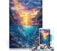 1000 Pieces Jigsaw Puzzles for Adults Underwater Sunset Surreal Quizspiel Angebot als Geschenk für die ganze Familie75x50cm