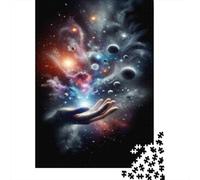 1000 Pieces Jigsaw Puzzles for Adults Universe in Your Palm Cosmic Artwork Puzzles for Adults Anti-Stress Toys Staycation Kill Time Birthday And Unique Gifts 38x26cm/1000pcs
