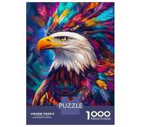 1000 Pieces Jigsaw Puzzles for Adults Vibrant Eagle Art -2 Jigsaw Puzzle Family Game Wall Art Unique Gifts for Birthday And Christmas 52x38cm/1000pcs