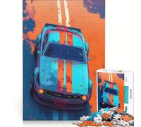 1000 Pieces Jigsaw Puzzles for Adults Vintage Car on Road Hands-on Game Train Your Brain And Hands Every Piece Is Unique 38x52cm