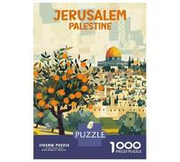 1000 Pieces Jigsaw Puzzles for Adults Vintage Palestine Adult Puzzles Relaxing Games Difficult Hard Unique Gifts for Birthday And Christmas 52x38cm/1000pcs