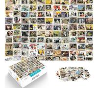 1000 Pieces Jigsaw Puzzles for Adults Vintage poster patchwork Game Toys is ideal as a gift for the whole family 50x70cm