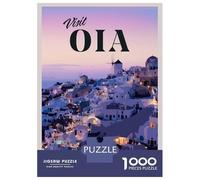 1000 Pieces Jigsaw Puzzles for Adults Visit Oia Adult Jigsaw Puzzle Toy Wall Decor Analysis And Logic for Is Ideal As A Gift 38x26cm/1000pcs