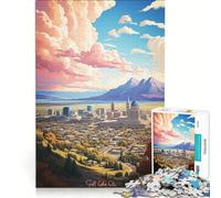 1000 Pieces Jigsaw Puzzles for Adults Visit Salt Lake City Hands-on Game Train Your Brain And Hands Every Piece Is Unique 38x52cm