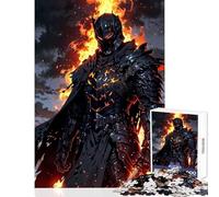 1000 Pieces Jigsaw Puzzles for Adults Volcanic Doom Knight Toy Wall Decor Gift Birthday Relaxing Games Parent-child Interaction Size 50x75cm