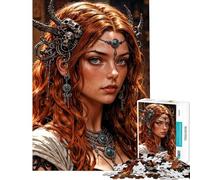 1000 Pieces Jigsaw Puzzles for Adults Warrior Princess Adult Jigsaw Puzzle Relax Games Analysis And Logic Difficult And Challenge (Size 38x26cm)