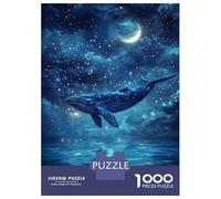 1000 Pieces Jigsaw Puzzles for Adults Whale in The Stars-2 Puzzles for Adults Family Games Precision Cutting Unique Gifts for Birthday And Christmas 52x38cm/1000pcs