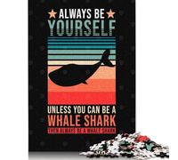 1000 Pieces Jigsaw Puzzles for Adults Whale Shark Square Jigsaw Puzzles, for Adults And Teenager, Paper Puzzles Home Art Decor 38x26cm/1000pcs