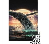 1000 Pieces Jigsaw Puzzles for Adults Whale Watching Sunset Puzzles for Adults Anti-Stress Toys Staycation Kill Time Birthday And Unique Gifts 70x50cm/1000pcs