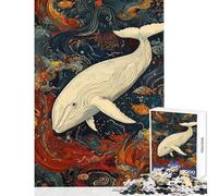 1000 Pieces Jigsaw Puzzles for Adults Whale's Underwater Odyssey Hands-on Game Enhance Memory Anti-Stress Toys Artists Collection, Fine Art (38X52cm)