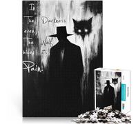 1000 Pieces Jigsaw Puzzles for Adults When the Wolf is Silent Made of cardboard for age 14+ Improve memory gifts for friends and family。size：38x52cm/14.96x20.47inch