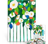 1000 Pieces Jigsaw Puzzles for Adults White Picket Fence Schwierig und herausfordernd Wanddekoration38x26cm
