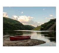 1000 Pieces Jigsaw Puzzles for Adults With Letters On Back-Boat,coast,hill 70x50cm