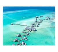 1000 Pieces Jigsaw Puzzles for Adults With Letters On Back-Bungalow,aerial,view,ocean 70x50cm