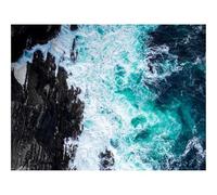 1000 Pieces Jigsaw Puzzles for Adults With Letters On Back-Coast,rocks,foam 70x50cm