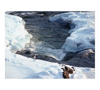 1000 Pieces Jigsaw Puzzles for Adults With Letters On Back-Mountain River,Stream,Water,Snow,Speed 70x50cm