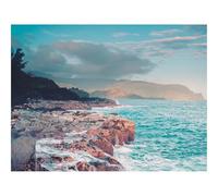 1000 Pieces Jigsaw Puzzles for Adults With Letters On Back-Ocean,Coast,Rocks,Waves,Landscape,Nature 70x50cm