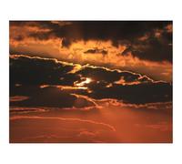 1000 Pieces Jigsaw Puzzles for Adults With Letters On Back-Sunset,Sun,Rays,Clouds,Sky,Dark 70x50cm