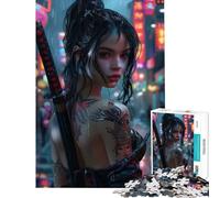 1000 Pieces Jigsaw Puzzles for Adults Yakuza Girl Beauty Educational Challenge For Family Fun Relax Games for Ages 14 And over (50x75cm)